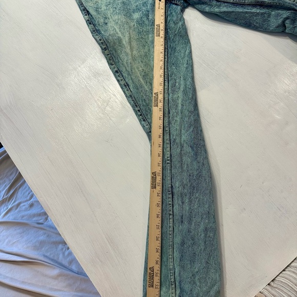 Vintage 80s 90s Code Bleu Acid Wash Jeans Women’s High Rise Straight 14 - Picture 8 of 16